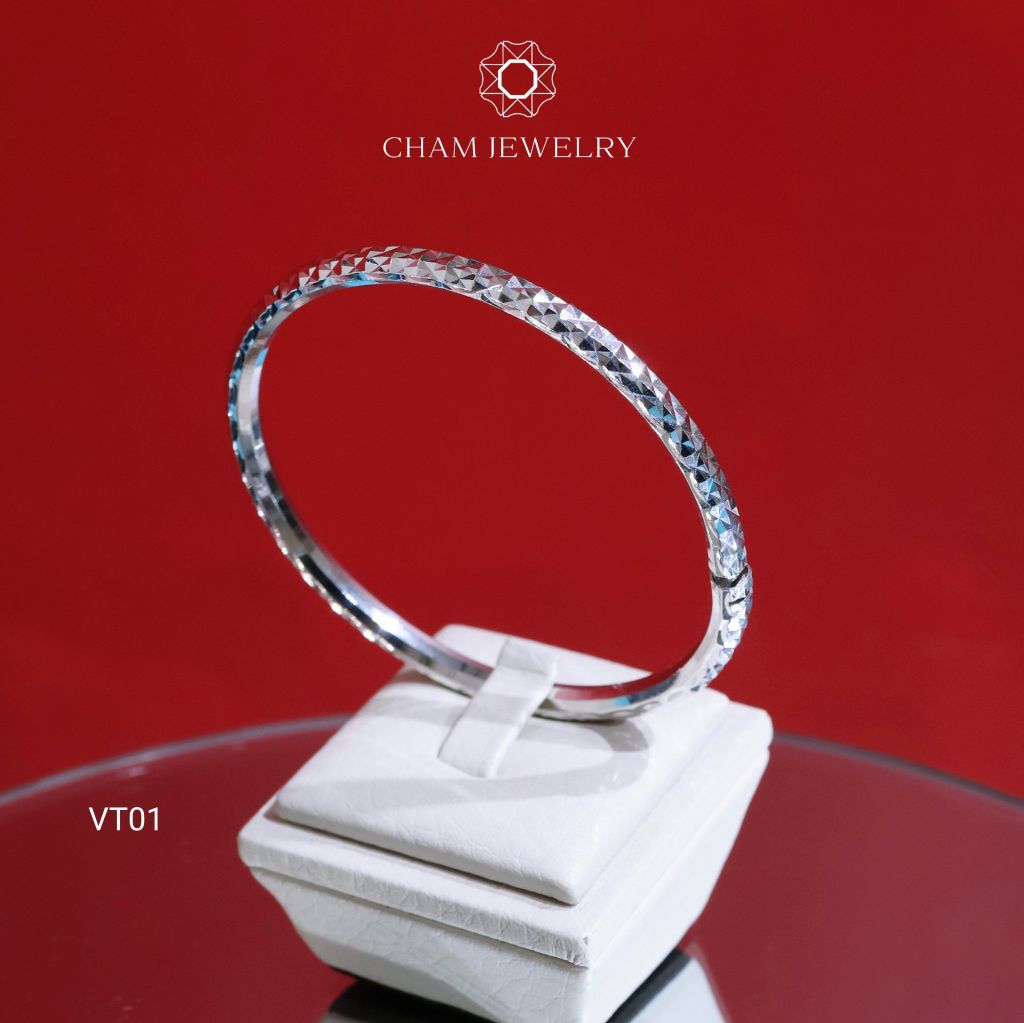 Vòng Tay CHAM JEWELRY VT01, Bản 4.0mm (Barcode TVC12).