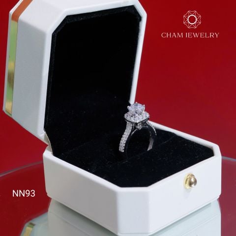 Nhẫn NN93 CHAM JEWELRY, Nhẫn Chủ 6.0mm (Barcode TNN1710).