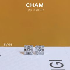 Hoa Tai BVV02 Chủ 3.0mm D VVS2 Vàng 10k Kim Cương Lab Grown Diamond