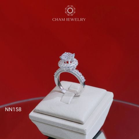 Nhẫn NN158 CHAM JEWELRY, Chủ 8.0mm (Barcode TNN1773).