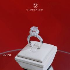 Nhẫn NN158 CHAM JEWELRY, Chủ 8.0mm (Barcode TNN1773).