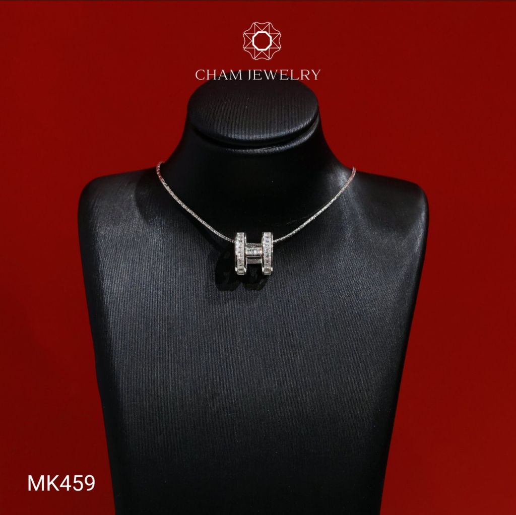 Mặt Dây Chuyền MK459 CHAM JEWELRY, Mặt Chữ H (Barcode CADM26B - TMX178 ).