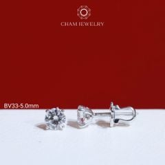 Hoa Tai BV33 CHAM JEWERLY, Bông Nụ Đá Newzealand (Barcode TBH15-TBH16-TBH14- TBH13 -TBH24-TBH109)