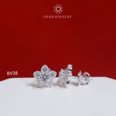 Hoa Tai BV38 CHAM JEWELRY, Chủ 4.5mm (Barcode TBV484).