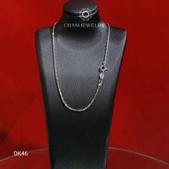 Dây Chuyền DK46 CHAM JEWELRY, Dây Mì Cắt Kim Cương Bản 1.4mm (Barcode CXHG5045)