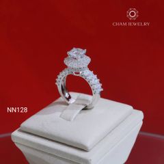 Nhẫn NN128 CHAM JEWELRY, Nhẫn Tròn, Chủ 6.5mm (Barcode CN7434)
