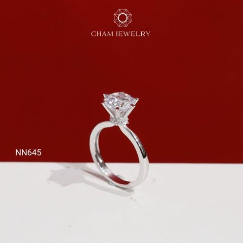 Nhẫn NN645 CHAM JEWELRY, Chủ 8.0mm( Barcode TNN1102).