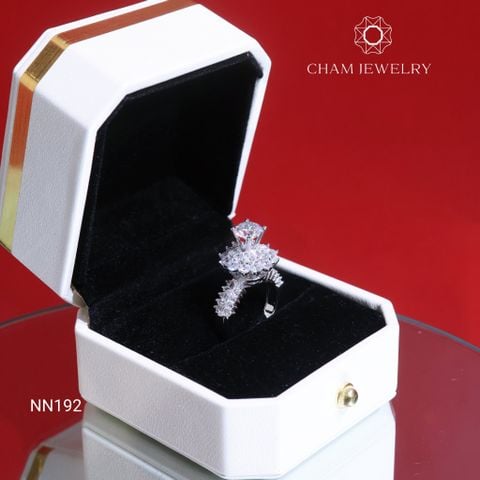 Nhẫn NN192 CHAM JEWELRY, Chủ 6.5mm.(Barcode TNN1481)