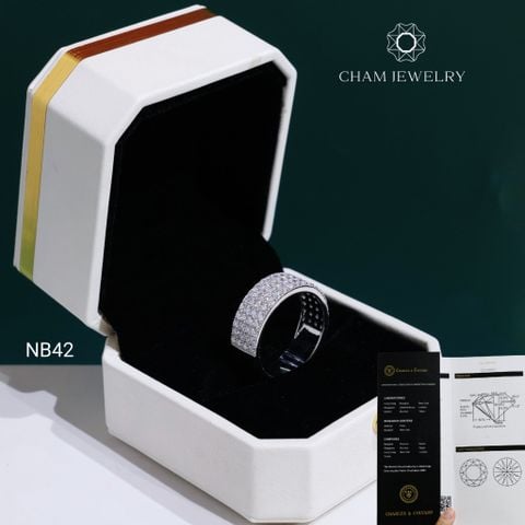 Nhẫn Nam NB42 CHAM JEWELRY,  Moissanite C&C (Barcode OCNA12)