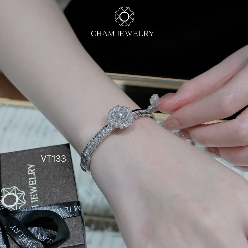 Vòng Tay VT133 CHAM JEWELRY, Chủ 6.5mm ( Barcode CV6355 ).