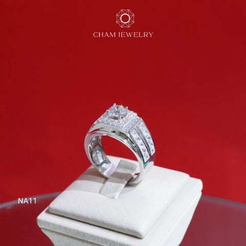 Nhẫn Nam CHAM JEWELRY NA11, Chủ 6.0mm (Barcode TNNA369).