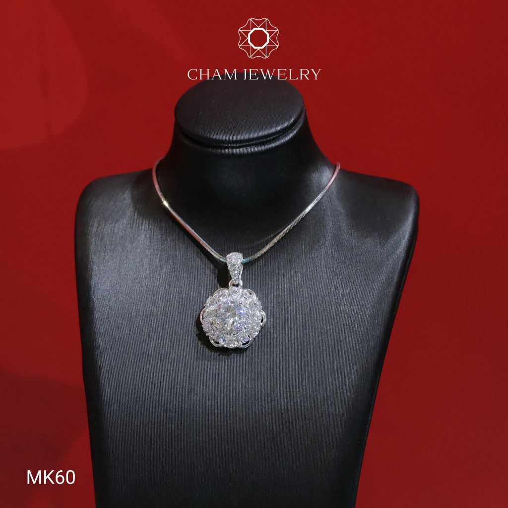 Mặt Dây Chuyền MK60 CHAM JEWELRY, Mặt Hoa Mai Chủ 6.0mm (Barcode TMA1844)