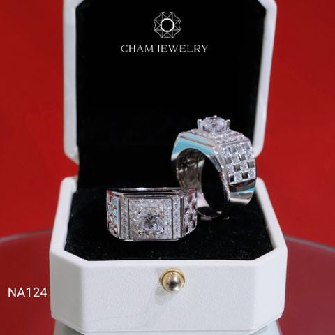 Nhẫn Nam NA124 CHAM JEWELRY, Chủ 7.0mm (Barcode TNNA168).