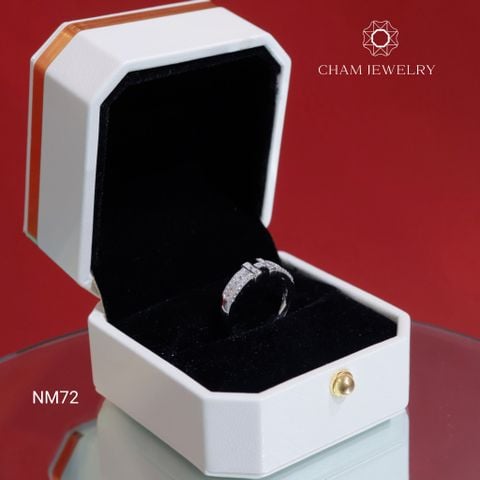Nhẫn NM72 CHAM JEWELRY , Chữ H (Barcode TNCC10).