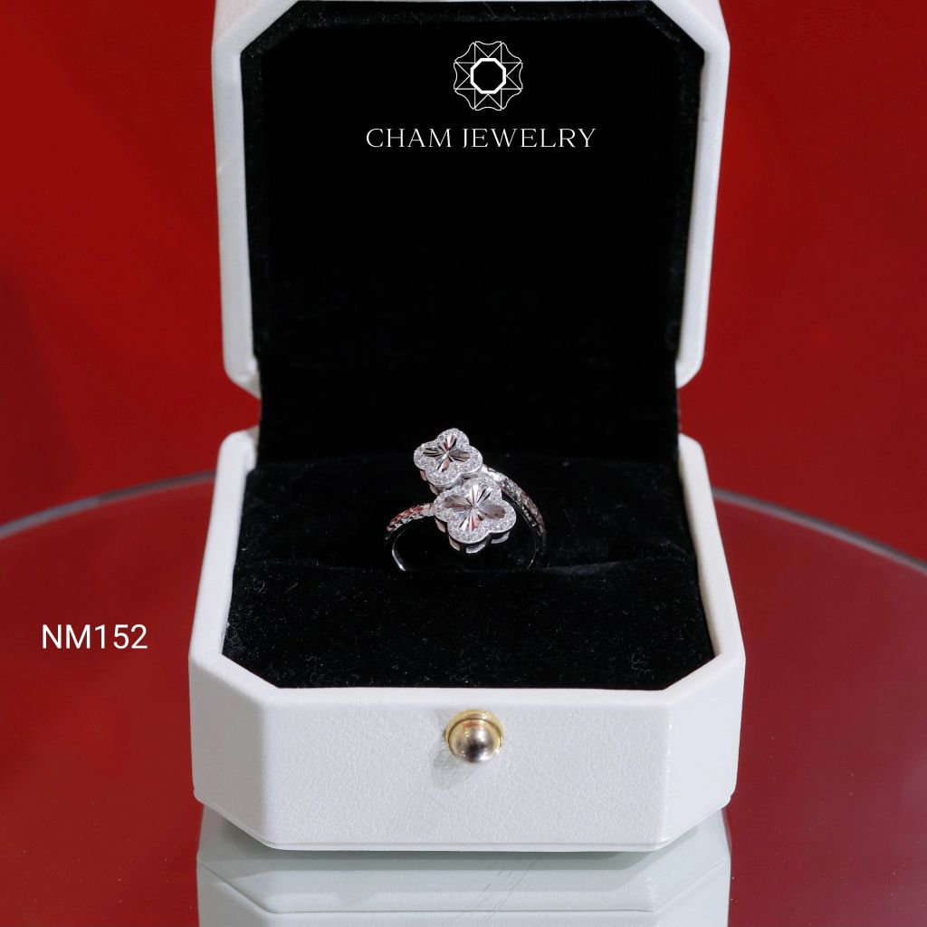 Nhẫn NM152 CHAM JEWELRY, Nhẫn Kiểu Cỏ 4 Lá (Barcode TVB319N).