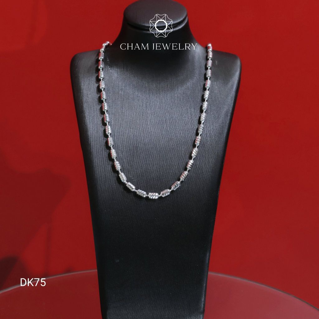 Dây Chuyền DK75 CHAM JEWELRY, Dây Bi 2.5mm ( Barcode CMKDY60 ).