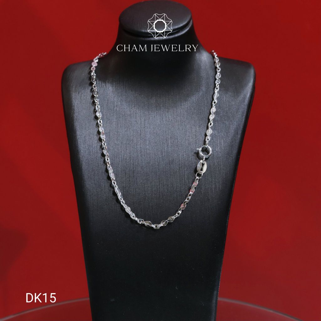 Dây Chuyền CHAM JEWELRY DK15, Dây Lá Trơn, Bản 2.3mm (Barcode TDY773)