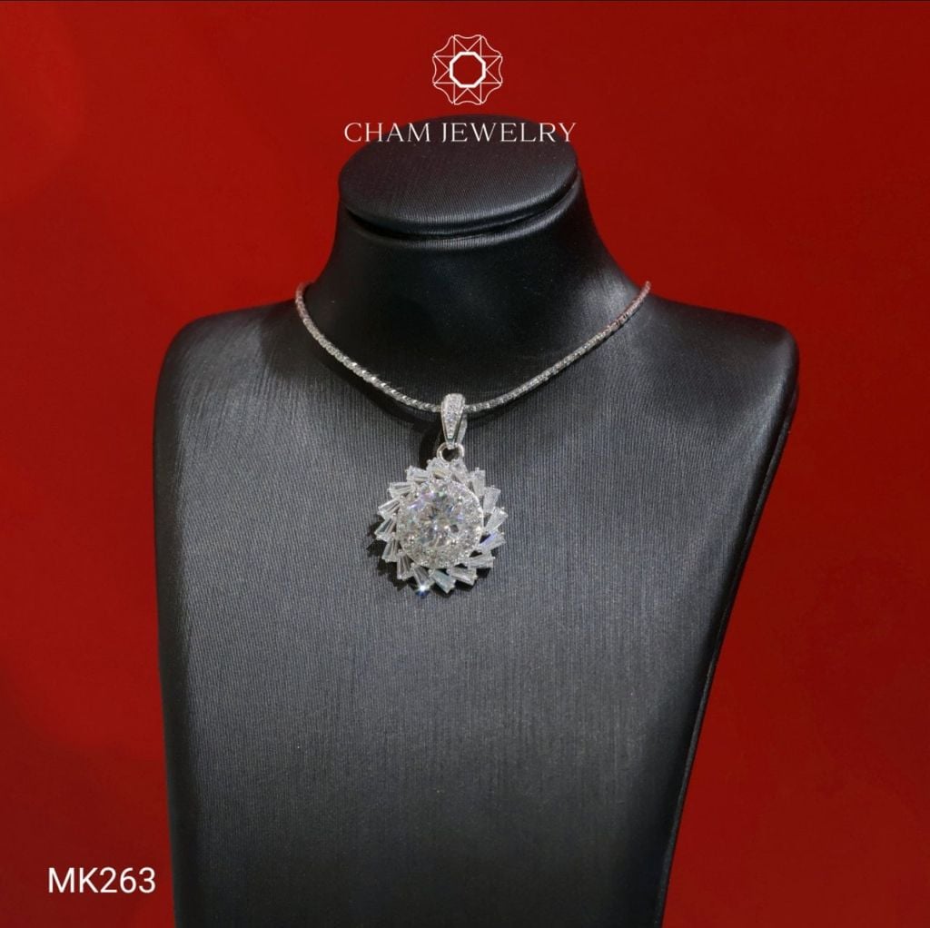 Mặt Dây Chuyền MK263 CHAM JEWELRY, Chủ 6.5mm (Barcode TMA1960)