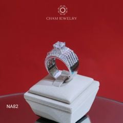 Nhẫn Nam NA82 CHAM JEWELRY, Chủ 7.5mm (Barcode CPCNN06).