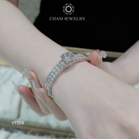 Vòng Tay VT174 CHAM JEWELRY, Chủ 12.0mm Bản 7.0mm (Barcode CV7585).