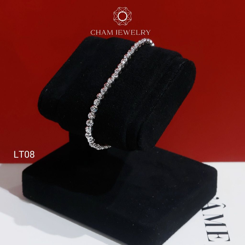 Lắc Tay LT08 CHAM JEWELRY , Lắc Bi Đều 4.0mm (Barcode TLBC822 - NLB1-CDML4L).