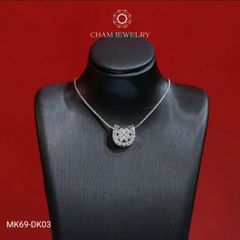 Mặt Dây Chuyền MK69, Mặt Xỏ Nam Châm 4 Lá CHAM JEWELRY  (Barcode TMX243)