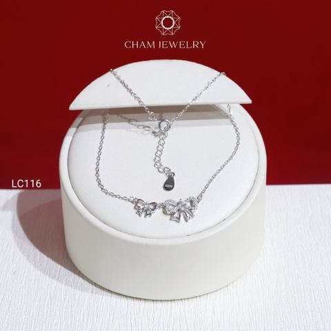 Lắc Chân LC116 CHAM JEWELRY, Lắc Chân Nơ (Barcode CLACY222)