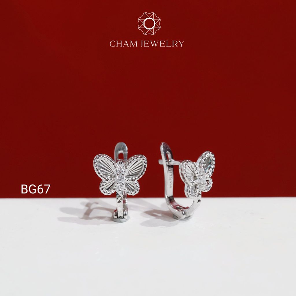 Hoa Tai CHAM JEWERLY BG67, Hoa Tai Bướm (Barcode TBG1127)