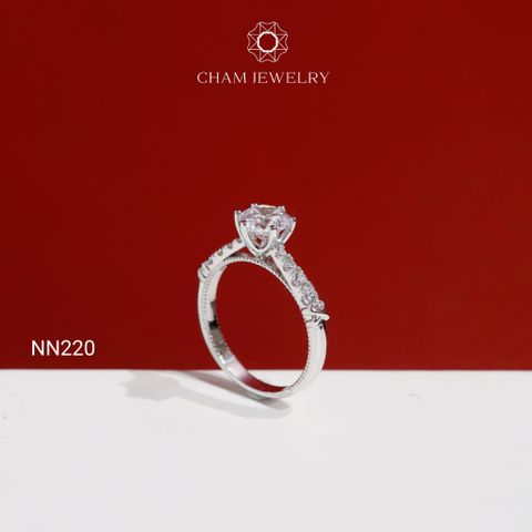 Nhẫn NN220 CHAM JEWELRY, Chủ 6.0mm( Barcode TNN1863).
