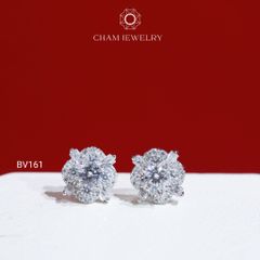 Hoa Tai CHAM JEWELRY BV161, Chủ 4.0mm (Barcode TBV270)