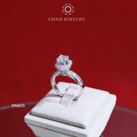 Nhẫn NN605 CHAM JEWELRY, Chủ 6.0mm (Barcode TNN1601-CATIN2002)