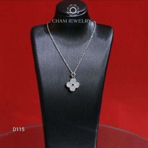 Dây Chuyền D115 CHAM JEWELRY, Dây Cỏ 4 lá (Barcode TDKM471)