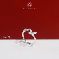 Nhẫn NM188 CHAM JEWELRY, Nhẫn Kiểu Bướm (Barcode TNT959).