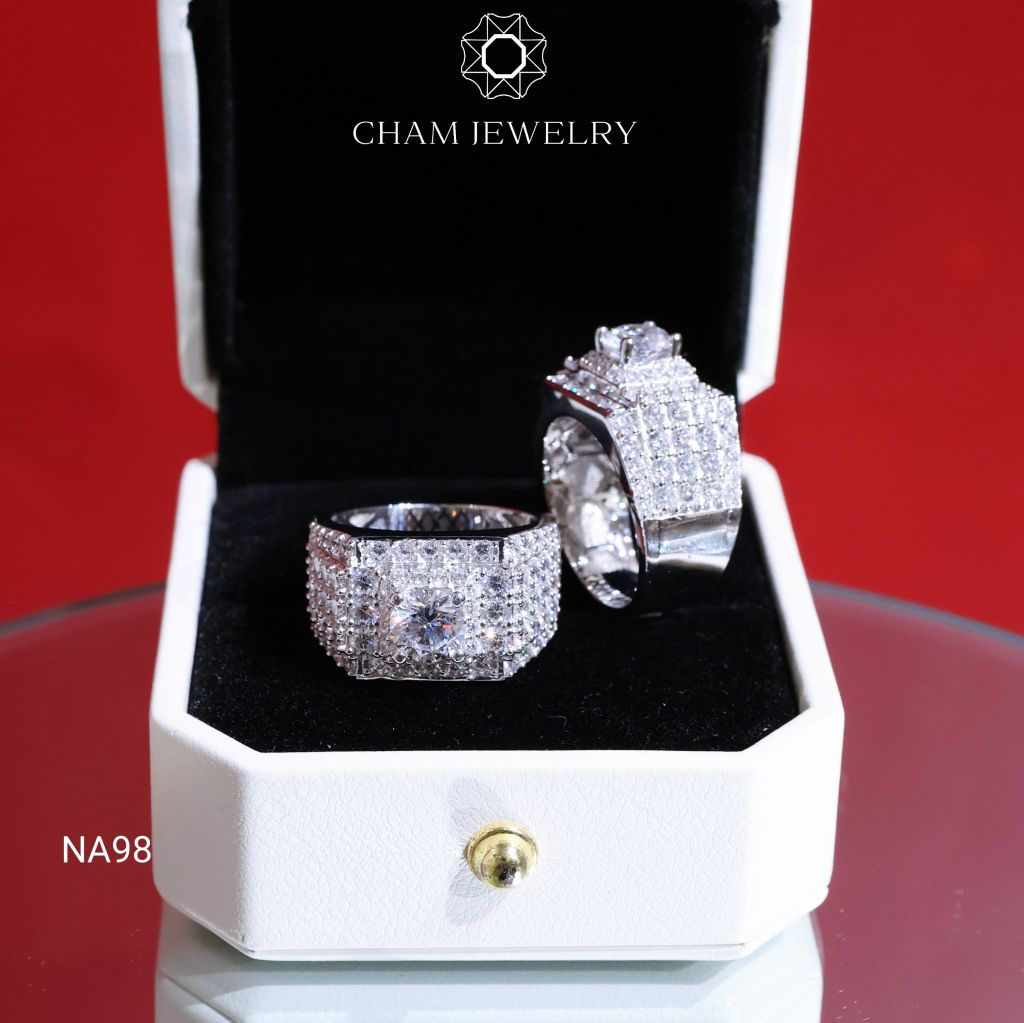 Nhẫn Nam NA98 CHAM JEWELRY, Chủ 6.5mm (Barcode TNNA417).