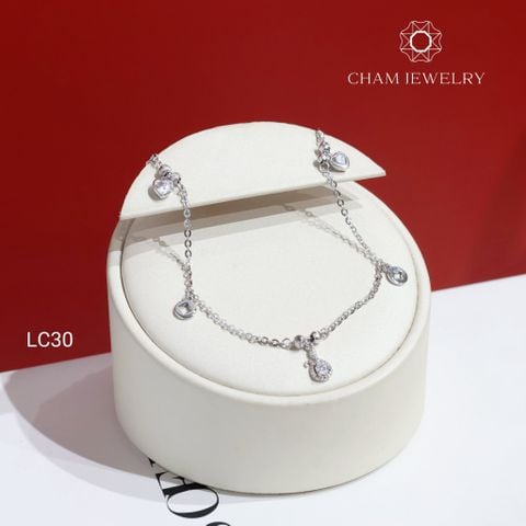 Lắc Chân LC30 CHAM JEWELRY, Lắc Chân Charm Thiên Nga (Barcode CTNC105) .