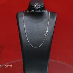 Dây Chuyền CHAM JEWELRY DK171, Dây Mì Trơn, Bản 0.8mm  (Barcode CDAYY10)