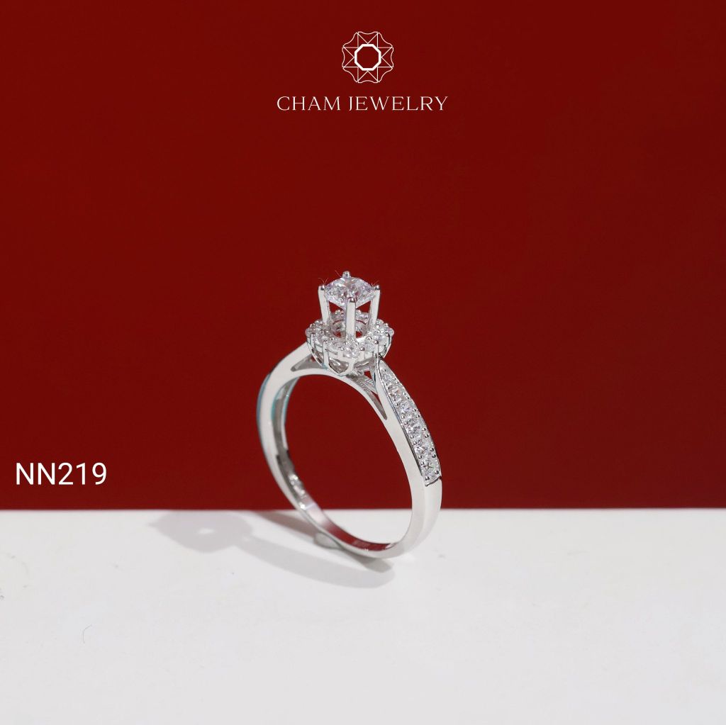 Nhẫn NN219 CHAM JEWELRY, Chủ 4.0mm( Barcode TNN1871).