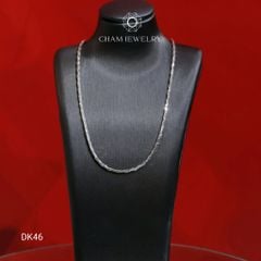 Dây Chuyền DK46 CHAM JEWELRY, Dây Mì Cắt Kim Cương Bản 1.4mm (Barcode CXHG5045)