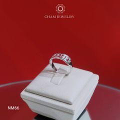 Nhẫn NM66 CHAM JEWELRY, Bản 6.0mm.