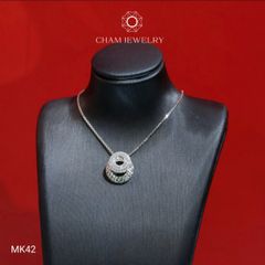 Mặt Dây Chuyền MK42 CHAM JEWELRY, Mặt Xỏ Tròn Tấm (Barcode TMX227)
