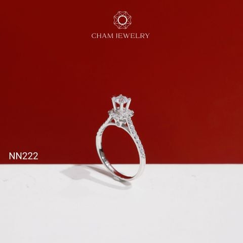 Nhẫn NN222 CHAM JEWELRY, Chủ 4.0mm( Barcode TNN1881).