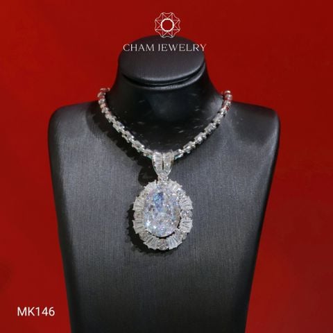 Mặt Dây Chuyền MK146 CHAM JEWELRY, Mặt Đá Nam Phi Chủ Ovan 12x16mm (Barcode TMA1730)