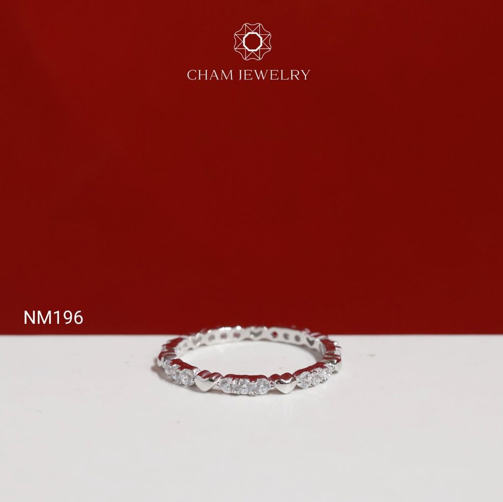 Nhẫn NM196 CHAM JEWELRY, Nhẫn Kiểu Full Đá ( TNF82-C-N2606 ).