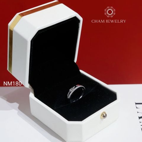 Nhẫn NM180 CHAM JEWELRY, Nhẫn Kiểu Chiếc Lá (Barcode TNT1000).
