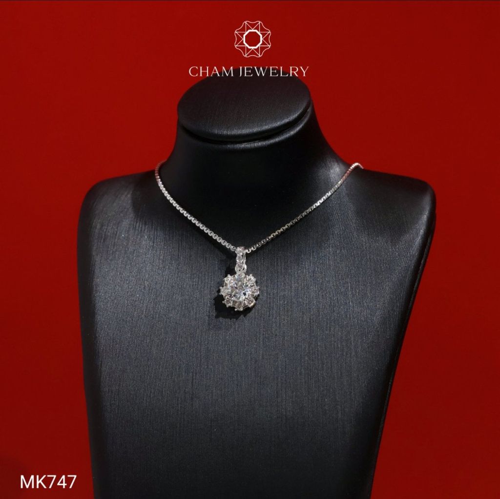 Mặt Dây Chuyền MK747 CHAM JEWELRY, Mặt Kiểu Chủ 5.0mm (Barcode TMA2026).