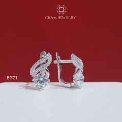 Hoa Tai BG21 CHAM JEWELRY, Chủ 5.5mm (Barcode TBG854).