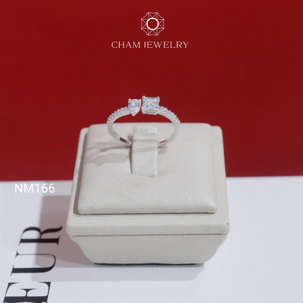 Nhẫn NM166 CHAM JEWELRY , Nhẫn Kết Kiểu (Barcode TNT960).