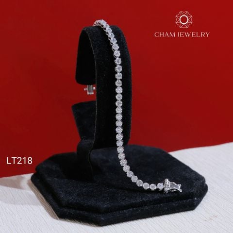 Lắc Tay LT218 CHAM JEWELRY, Lắc Tenic 2.5mm (Barcode KLT05 -TLT1527)