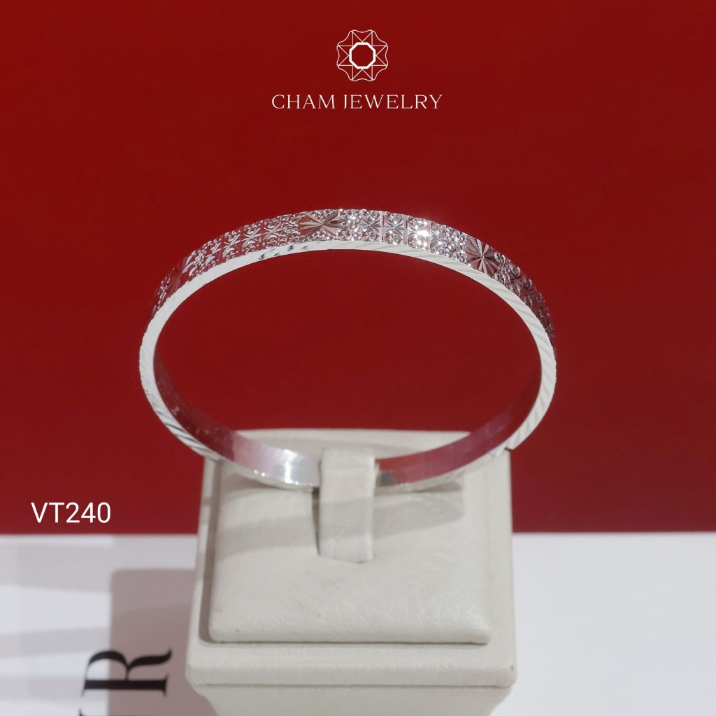 Vòng Tay VT240 CHAM JEWELRY, Bản 5.0mm (Barcode TVC56).