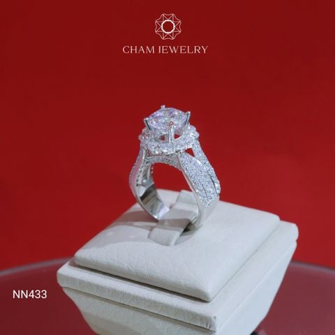 Nhẫn NN433 CHAM JEWELRY, Chủ 8.5mm (Barcode TNN962).